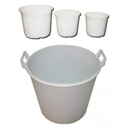 Maceta Redonda Blanca