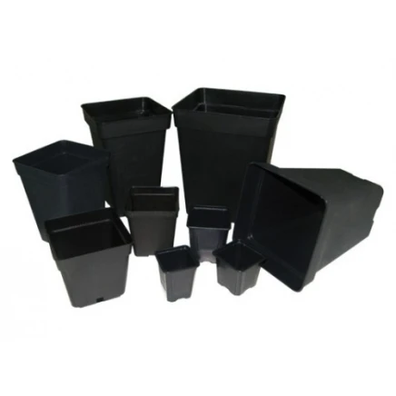 Maceta Cuadrada Negra