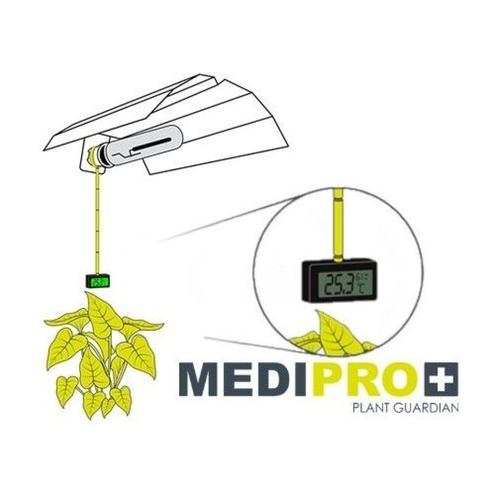 Termohigrómetro para Casquillo E40 Medipro