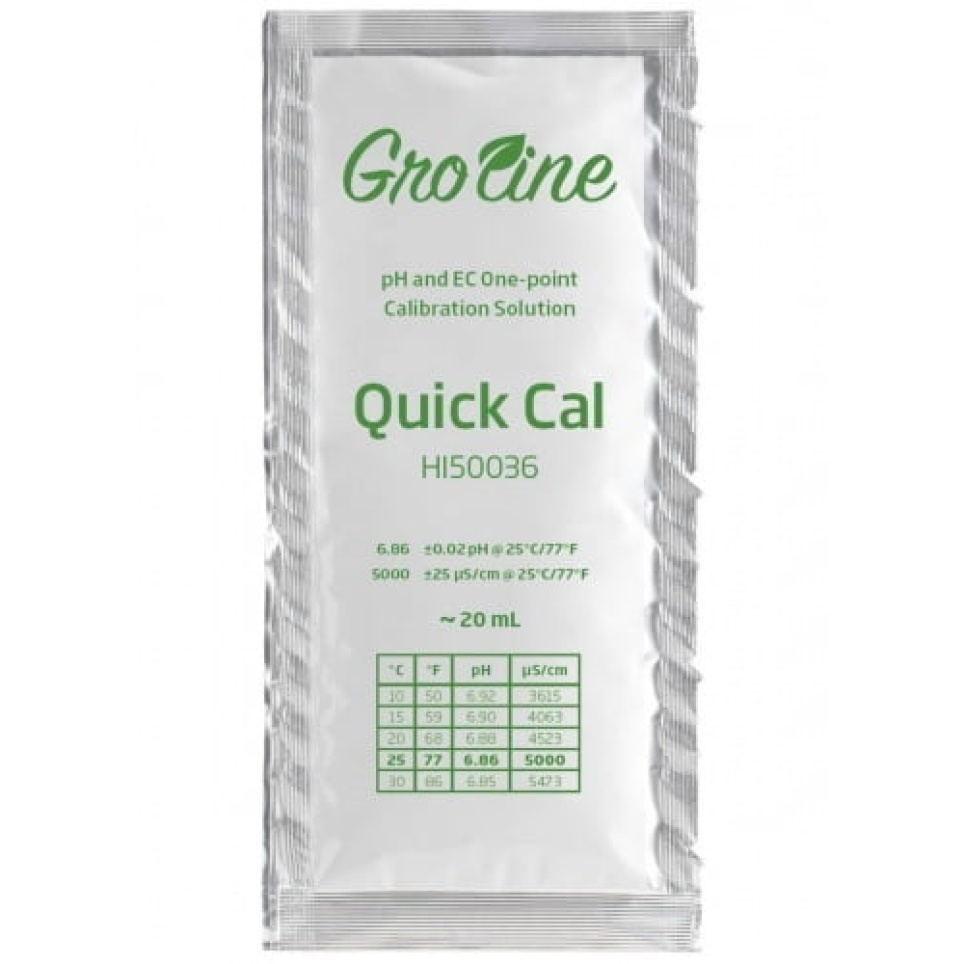 Sobre Calibración Rápida Hanna Groline pH y EC (20 ml)